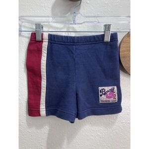 Vintage 90s Barney Toddler Shorts Cartoon Little League 3T Baseball Nostalgia